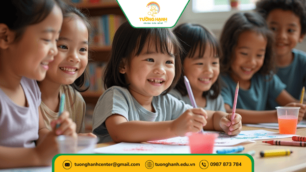 Hỗ trợ trẻ tự kỷ tham gia hoạt động nhóm