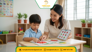 Người hỗ trợ trong học tập và giao tiếp là giáo viên dạy trẻ tự kỷ