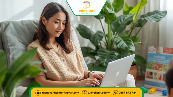 Phụ huynh tư vấn đăng ký điều trị cho trẻ