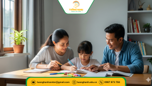 Cha mẹ đồng hành cùng trẻ học