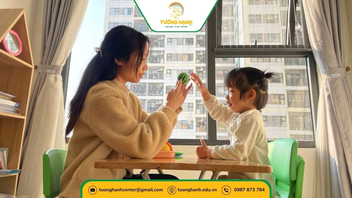 Trẻ rối loạn ngôn ngữ trị liệu tại trung tâm Tường Hạnh