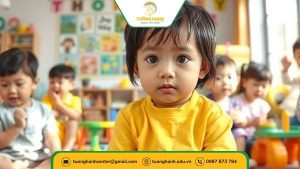 Khái niệm và dấu hiệu trẻ chậm nói – Bé 2 tuổi ít nói trong lớp học