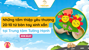 Những tấm thiệp yêu thương 20-10 từ bàn tay xinh xắn tại Trung tâm Tường Hạnh
