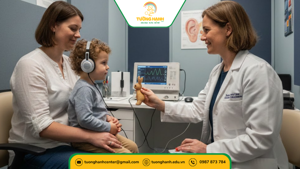 Đo thính lực cho trẻ trong phòng khám