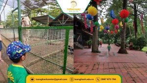 Hình ảnh bé hoạt động ngoài trời