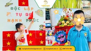 Hình ảnh bé M.L tham gia tết trung thu 