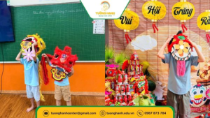 Hình ảnh tích cực của bé M.K khi tham gia các hoạt động lễ hội 