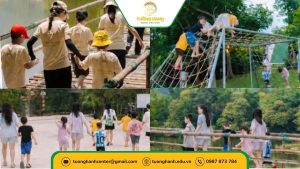 hoạt động các bé và cô