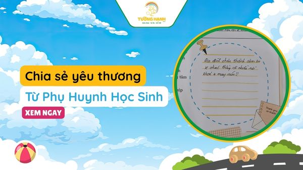 Chia sẻ yêu thương từ phụ huynh học sinh